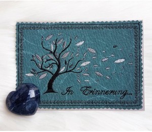 Stickdatei ITH - Postkarte Trauerbaum In Erinnerung...